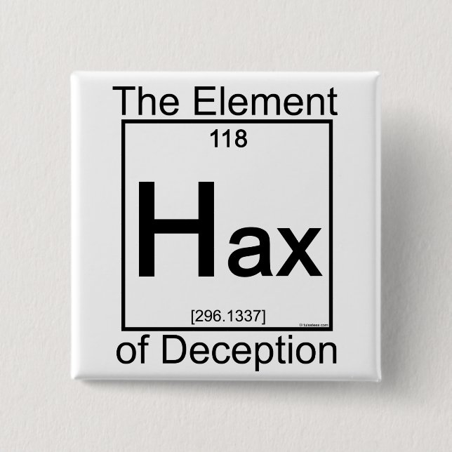 Element HAX 15 Cm Square Badge (Front)