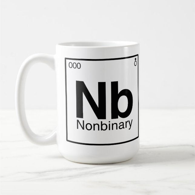 Element NB - Nonbinary Periodic Table Coffee Mug (Left)
