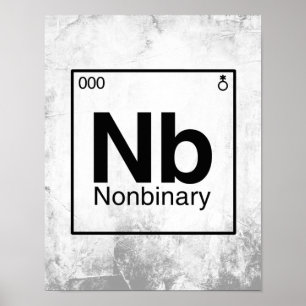 Element NB - Nonbinary Periodic Table Poster