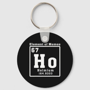 Element Of Memes Ho Holmium 67 Funny Science Key Ring