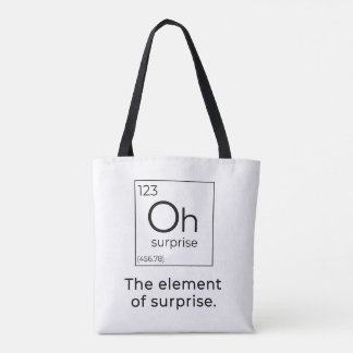 Element of Surprise Funny Science Tote Bag