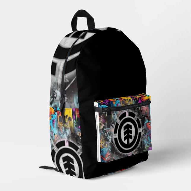 Elément  printed backpack (Back Corner Left)