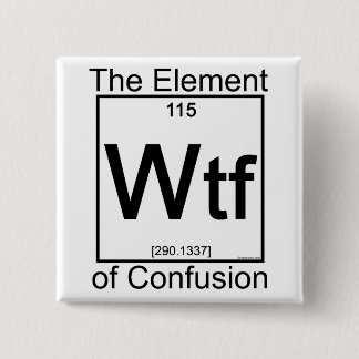 Element WTF 15 Cm Square Badge
