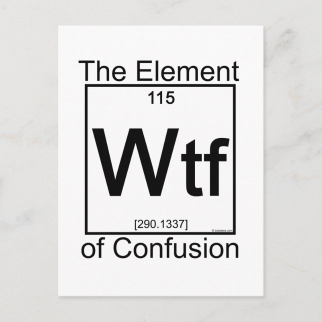 Element WTF Postcard (Front)