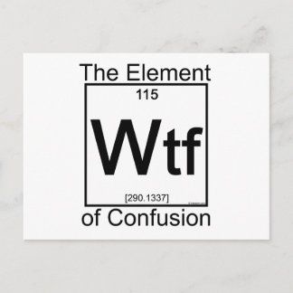 Element WTF Postcard