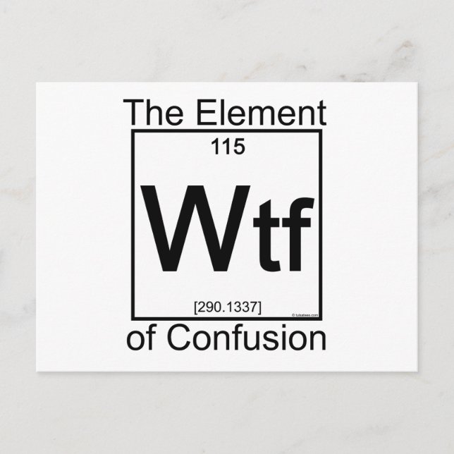Element WTF Postcard (Front)