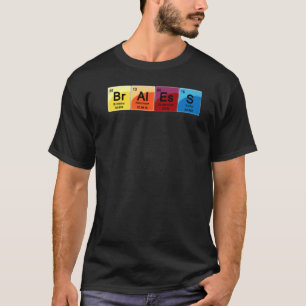 Elemental Braless Periodic Table Word T-Shirt