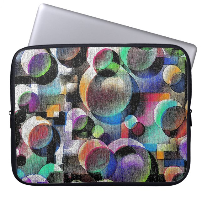 Elemental Circles Laptop Sleeve (Front)