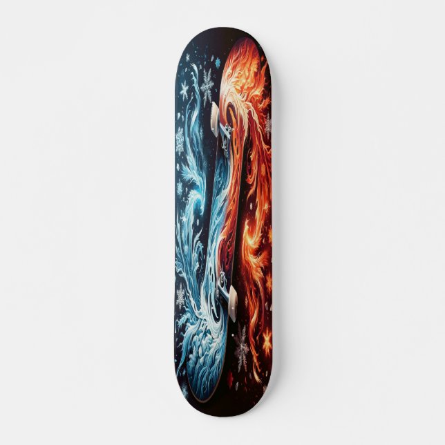 "Elemental Clash"  Skateboard (Front)