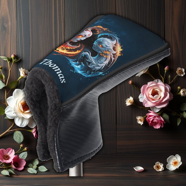 Elemental harmony, yin and yang of nature.  golf head cover (Creator Uploaded)