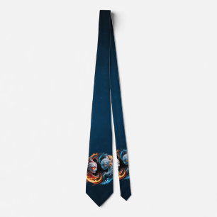 Elemental harmony, yin and yang of nature. tie