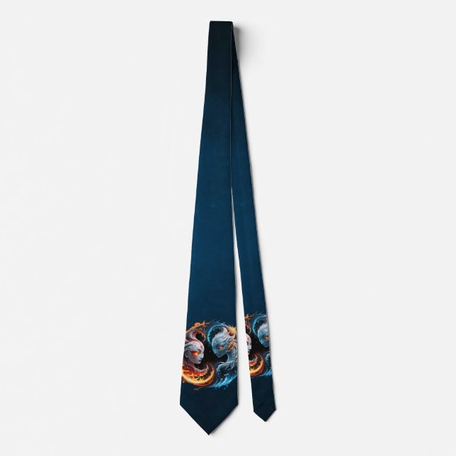 Elemental harmony, yin and yang of nature.  tie (Front)