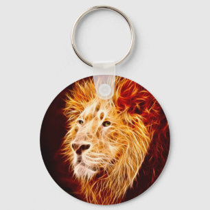 Elemental lion key ring