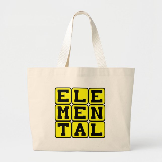 Elemental, Mythic Being Large Tote Bag (Front)