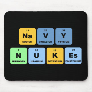 Elemental Navy Nukes Mouse Mat