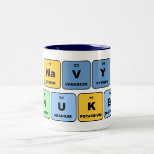 Elemental Navy Nukes Two-Tone Coffee Mug