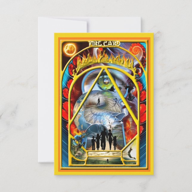 Elemental of Fire Card Design (Front)