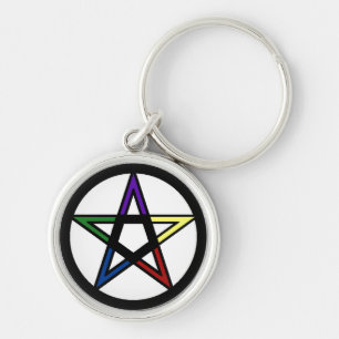 Elemental Pentacle Key Ring