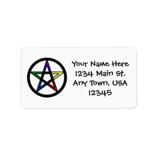 Elemental Pentacle Label