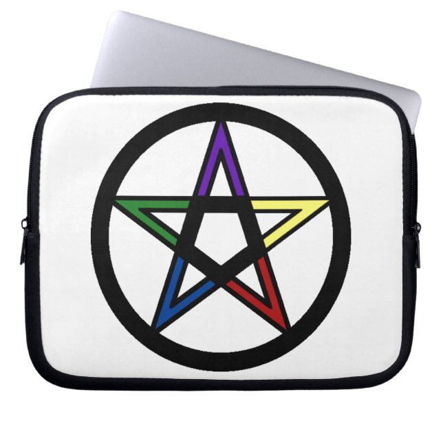 Elemental Pentacle Laptop Sleeve (Front)