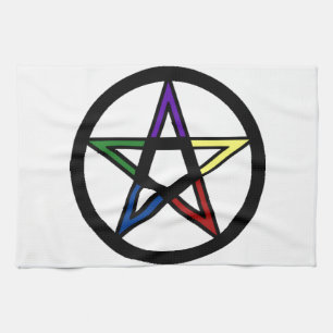 Elemental Pentacle Tea Towel