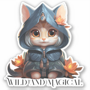 Elemental Sorceress Cat - "Wild and Magical"