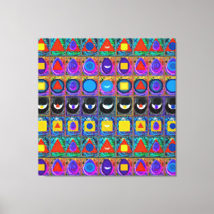 Elemental Symbols Pattern Meditation Aid Tattva Canvas Print