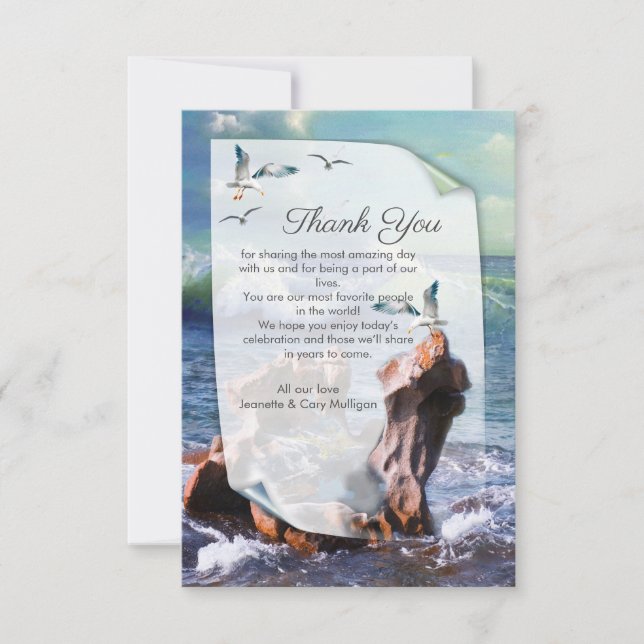 Elemental Water Power Thank You Card (Front)