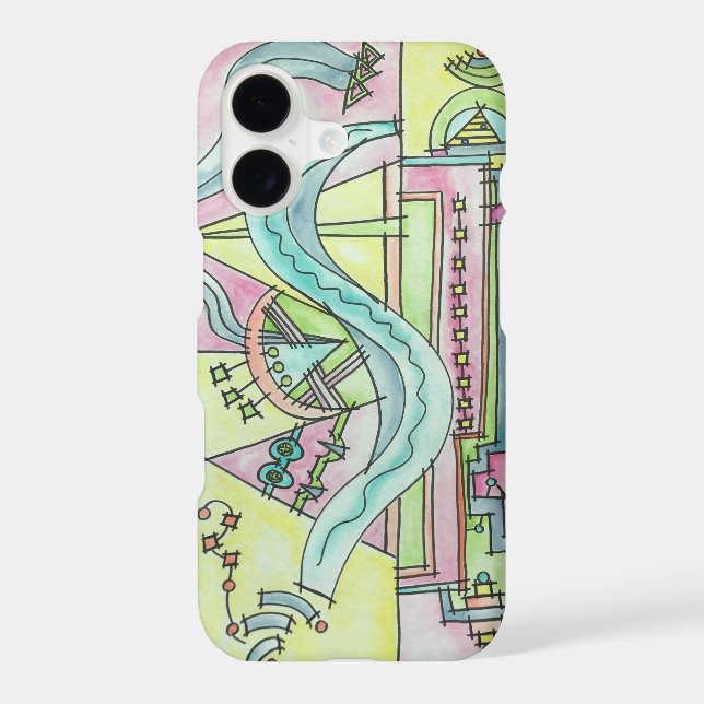 Elemental-Whimsical Abstract Watercolor Art (Back)