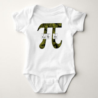 Elementally Cute as Pi (leaves) Baby Bodysuit