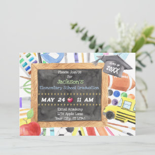 Elementary Graduation Ceremony Announcement Invite