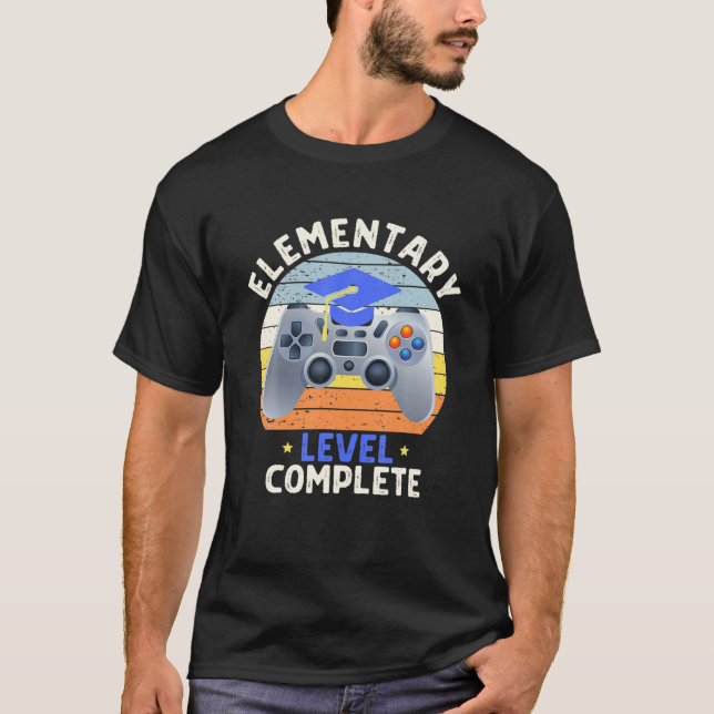 Elementary Level Complete Class Of 2021 Gamer T-Shirt (Front)