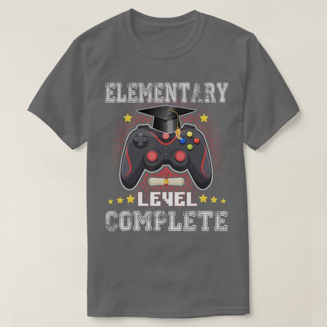 Elementary Level Complete Class Of 2022 Graduation T-Shirt (Design Front)