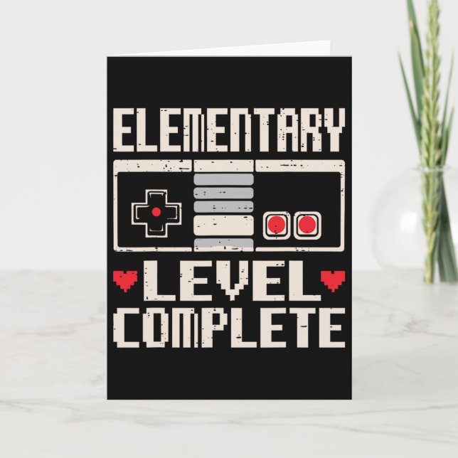 Elementary Level Complete Gamer Cl Of 2025 Graduat Card (Front)