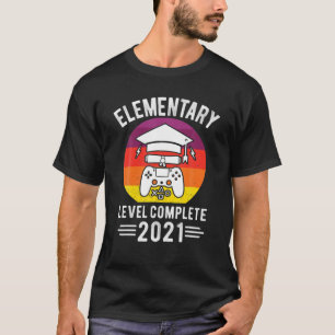 Elementary Level Complete Gamer Class Of 2021 Grad T-Shirt