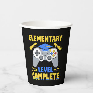 Elementary Level Complete Gaming Gamer Graduation Paper Cups