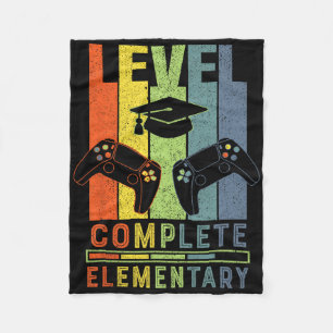 Elementary Level Complete Graduation Cl 2025 Gamer Fleece Blanket
