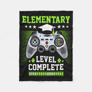 Elementary Level Complete Graduation Cl 2025 Gamer Fleece Blanket