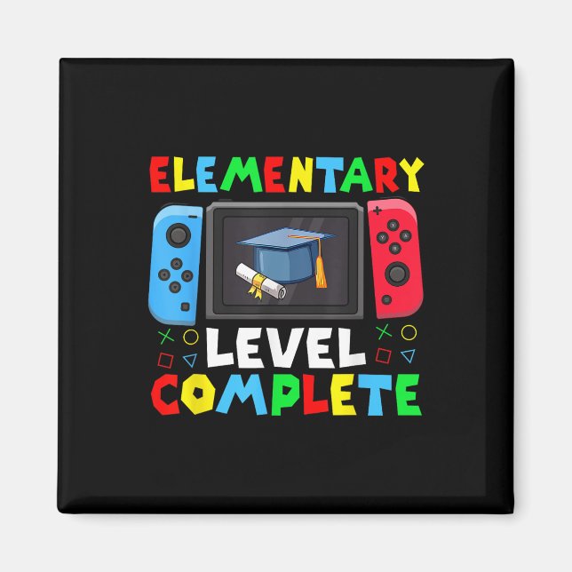 Elementary Level Complete Graduation Cl 2025 Gamer Magnet (Front)