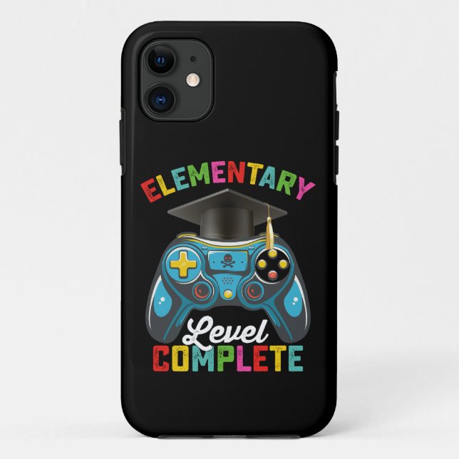 Elementary Level Complete Graduation Gaming Gamer Case-Mate iPhone Case (Back)