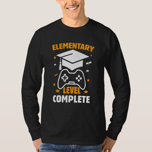 Elementary Level Complete Tees For Gamer Graduatio (Front)