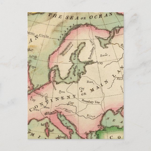 Elementary Map Postcard (Front)