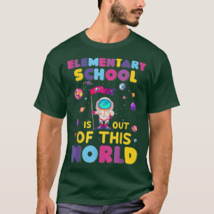 Elementary School Astronaut Boys Kids Team Back to T-Shirt