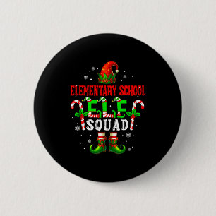 Elementary School Elf Squad Xmas Elf Hat Scute Ss 6 Cm Round Badge