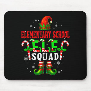 Elementary School Elf Squad Xmas Elf Hat Scute Ss  Mouse Mat