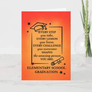 Elementary School Graduate Inspirational Quote Card