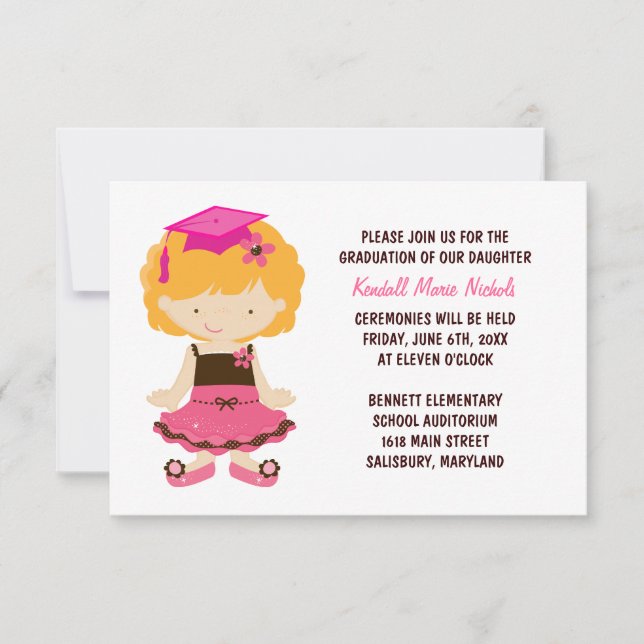 Elementary School Graduation Announcements (Front)