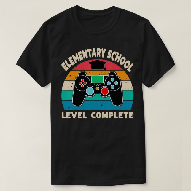 Elementary School Level Complete Gamer 6th Grade G T-Shirt (Design Front)