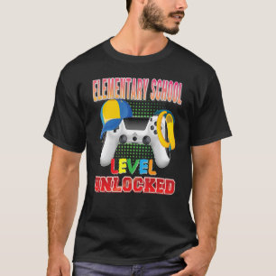 Elementary School Level Unlocked Video Game Gamer T-Shirt