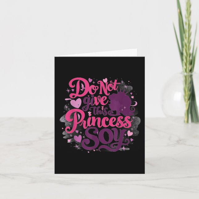 Elementary School Princess And The Soy Allergy Out Card (Front)